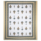 95x108 Viscose Hungama Collection Double Bedsheet with Floral Buti Patterns & Pillow Covers