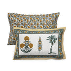 95x108 Viscose Hungama Collection Double Bedsheet with Floral Buti Patterns & Pillow Covers