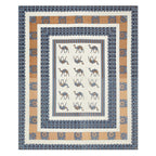 Viscose Gangour Collection 95x108 Double Bedsheet with Camel Motif Design