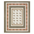 Viscose Gangour Collection 95x108 Double Bedsheet with Camel Motif Design