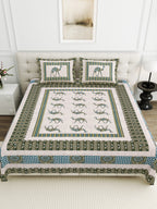 Viscose Gangour Collection 95x108 Double Bedsheet with Camel Motif Design