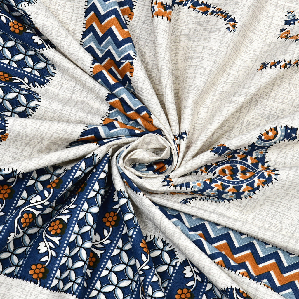 Viscose Gangour Collection 95x108 Double Bedsheet with Camel Motif Design