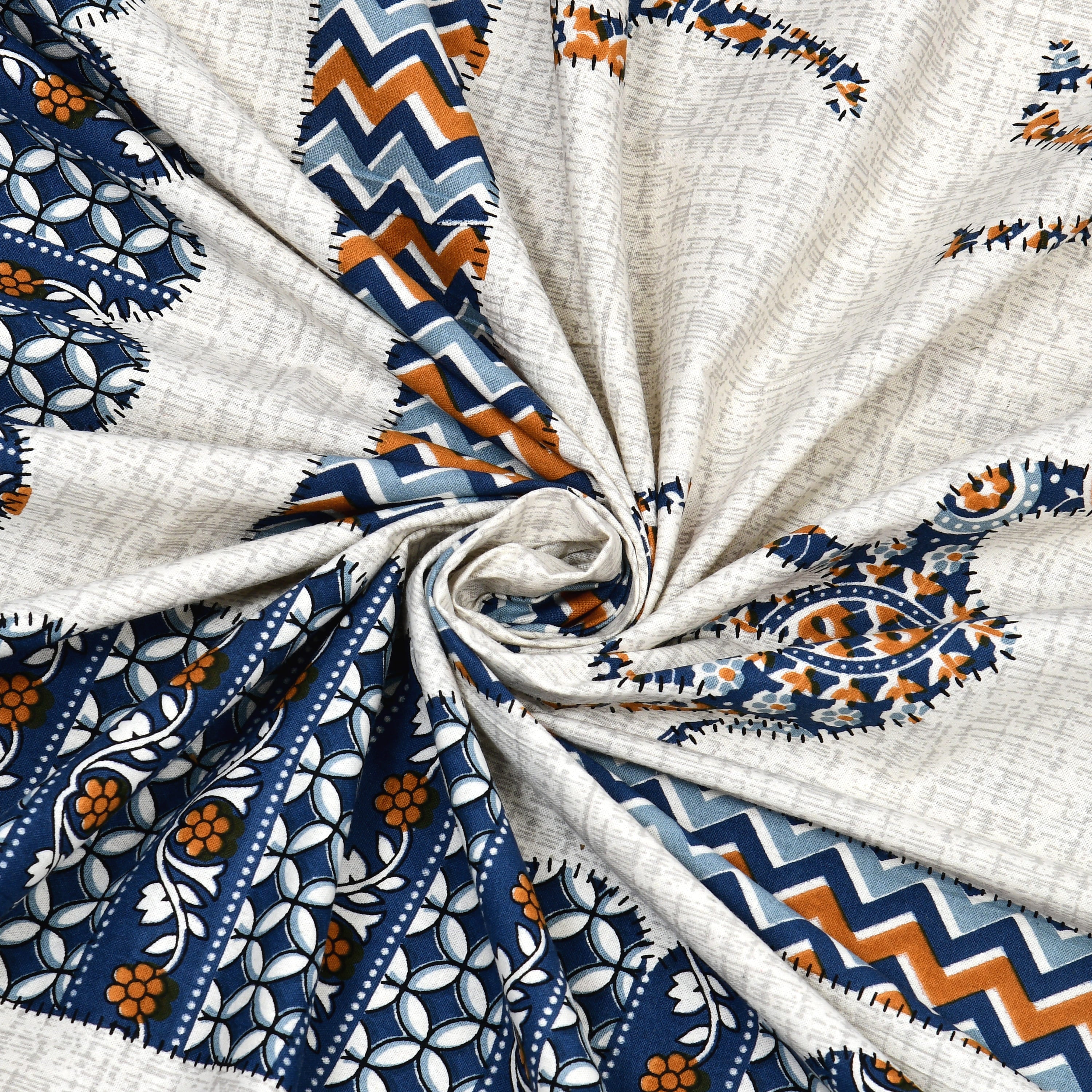 Viscose Gangour Collection 95x108 Double Bedsheet with Camel Motif Design