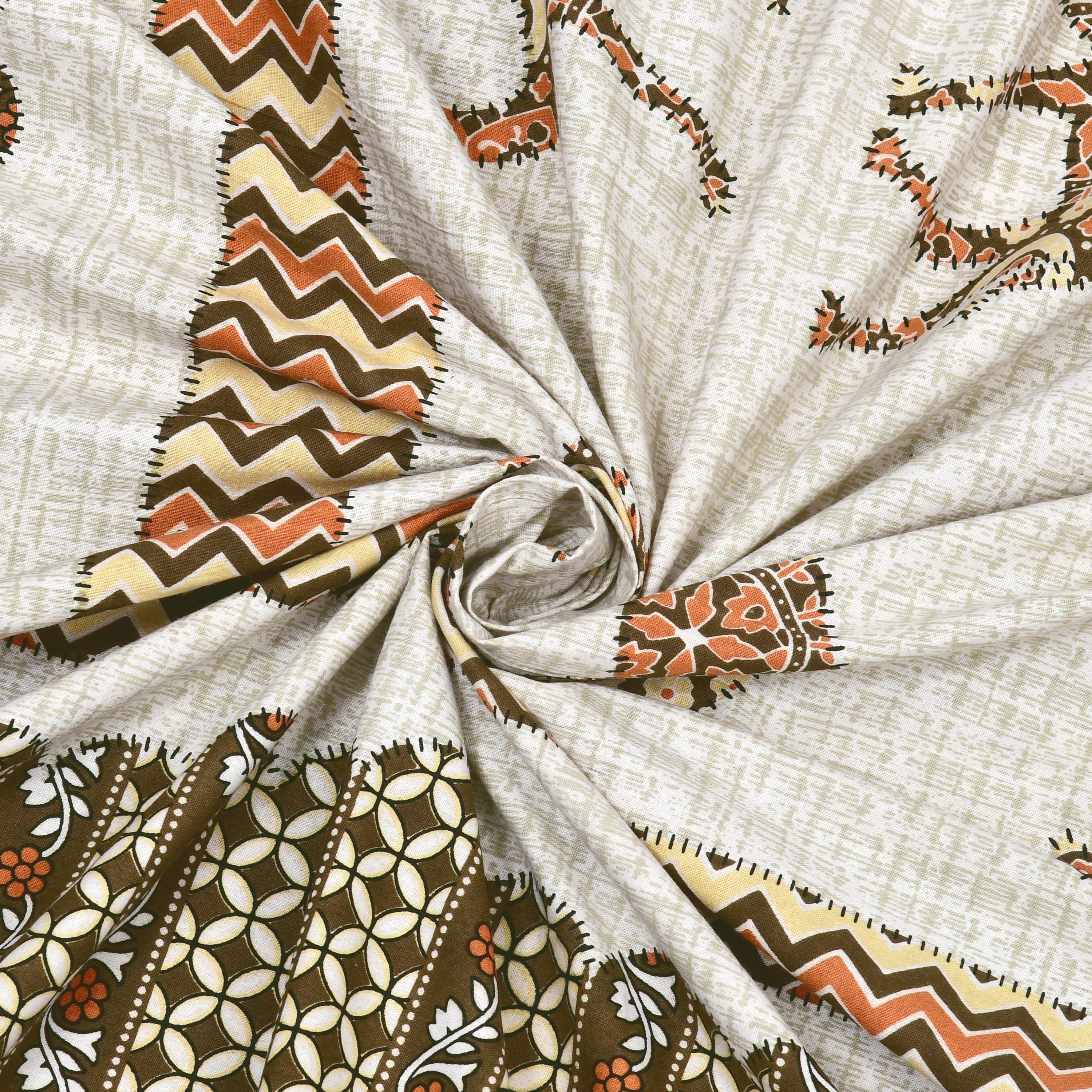 Viscose Gangour Collection 95x108 Double Bedsheet with Camel Motif Design
