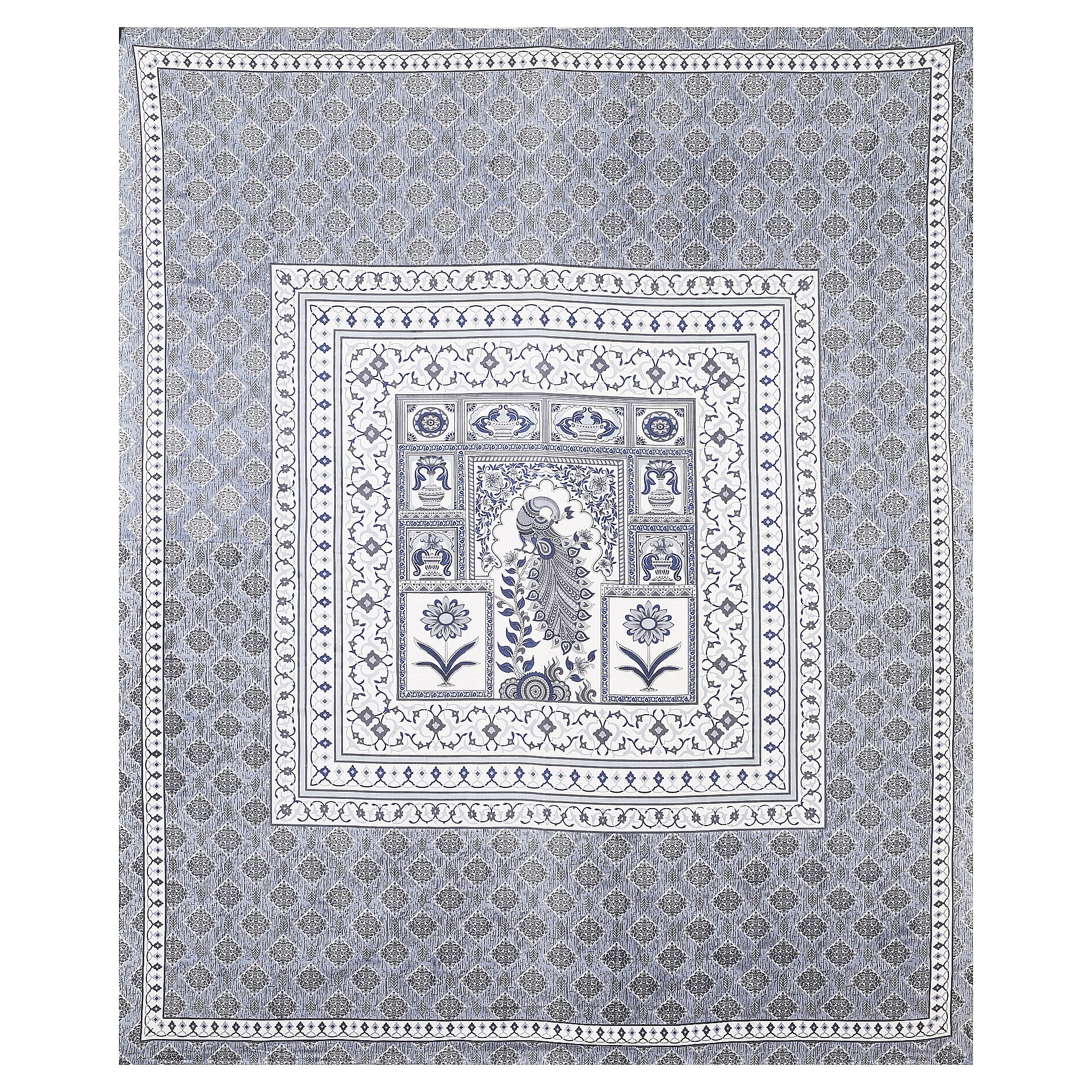 Grace Your Bedroom with Rang Mahal Viscose Double Bedsheet – 90x108 Inches with 2 Pillow Covers