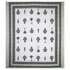 95x108 Viscose Hungama Collection Double Bedsheet with Traditional Leaf & Floral Print + Pillow Covers