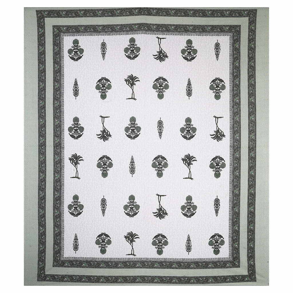 95x108 Viscose Hungama Collection Double Bedsheet with Traditional Floral & Tree Motifs with Pillow Covers