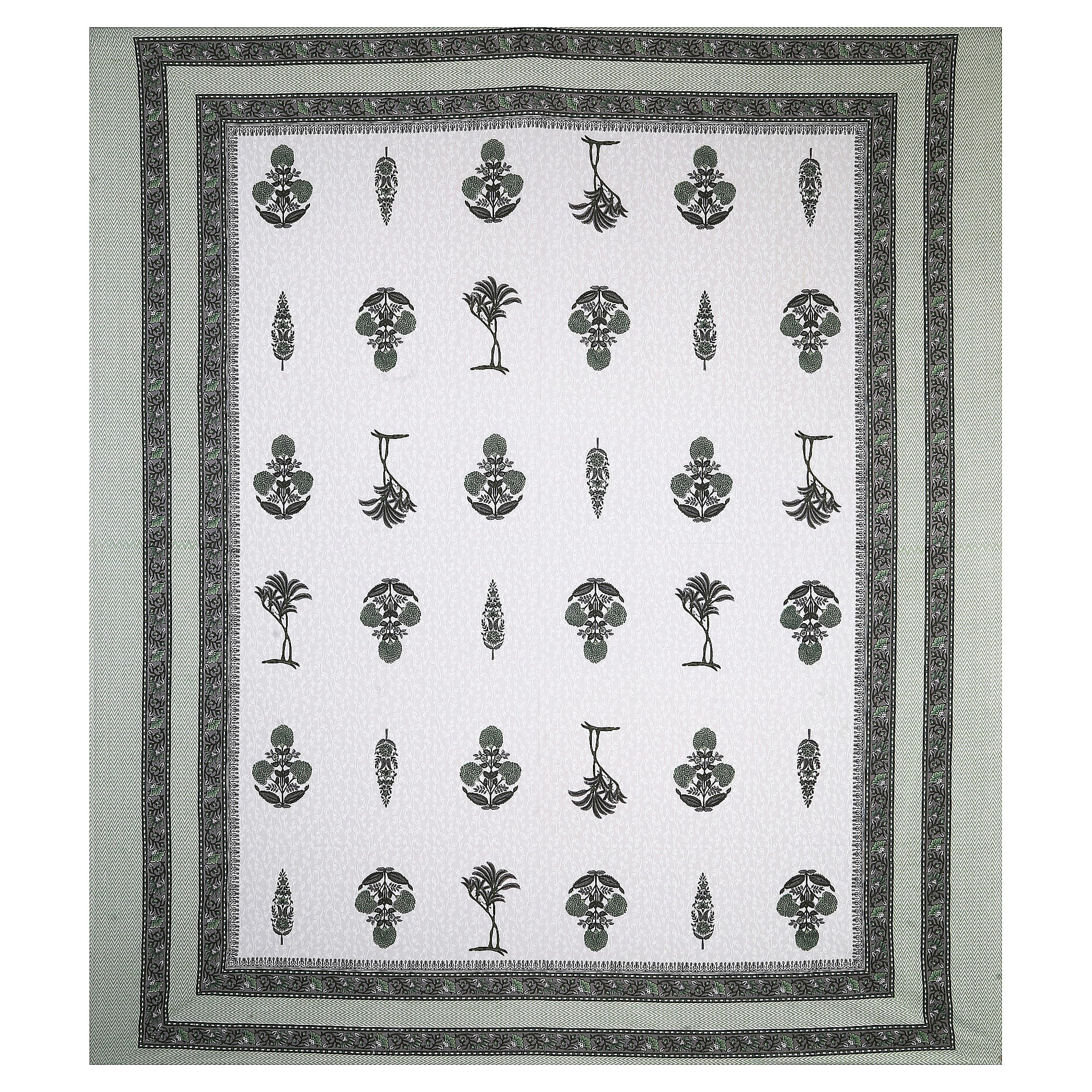 95x108 Viscose Hungama Collection Double Bedsheet with Floral Buti Patterns & Pillow Covers