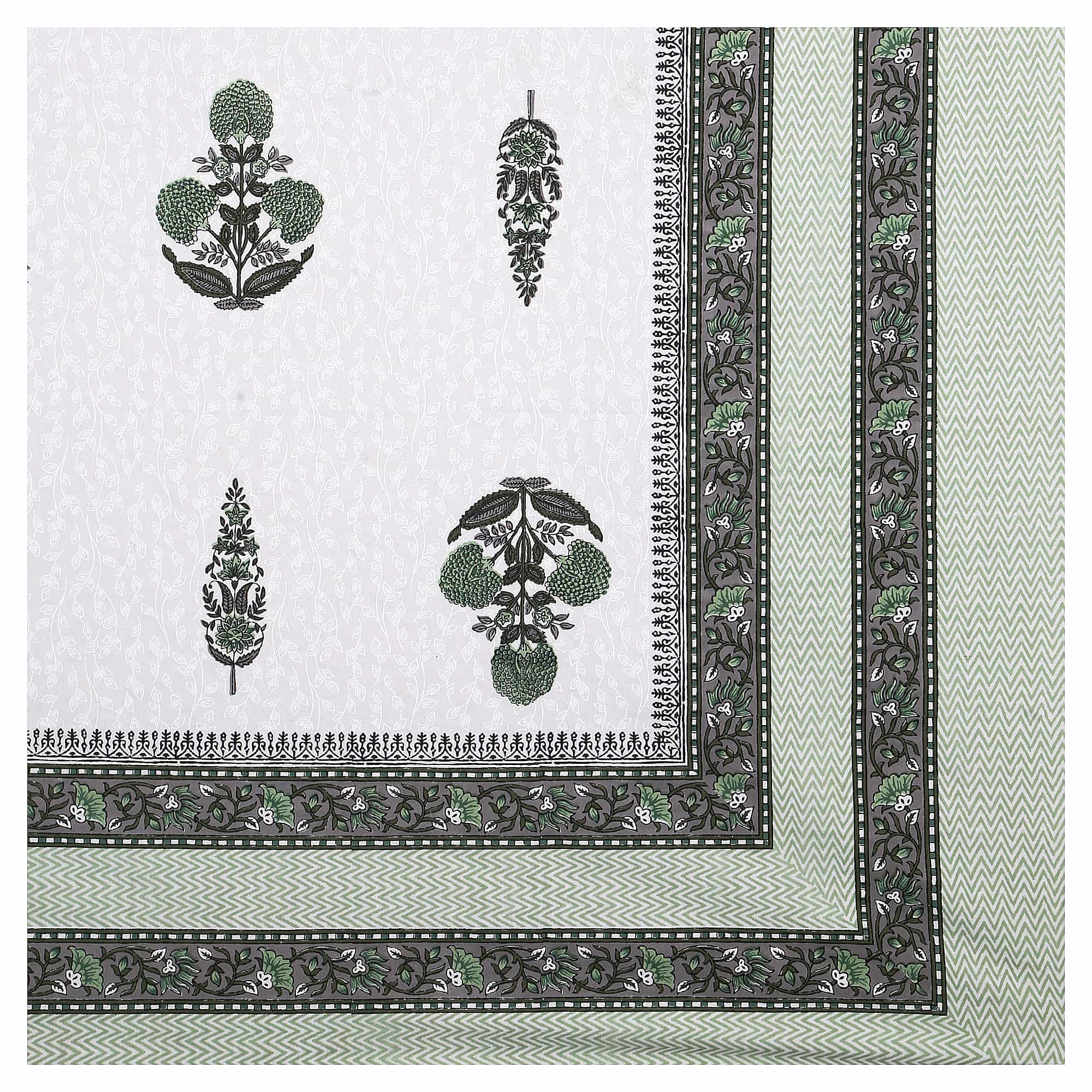 95x108 Viscose Hungama Collection Double Bedsheet with Traditional Floral & Tree Motifs with Pillow Covers