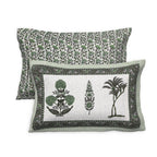 95x108 Viscose Hungama Collection Double Bedsheet with Traditional Leaf & Floral Print + Pillow Covers