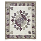 95-108 Viscose Gangour Collection Double Bedsheet with Floral Mandala Design