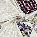 95-108 Viscose Gangour Collection Double Bedsheet with Floral Mandala Design