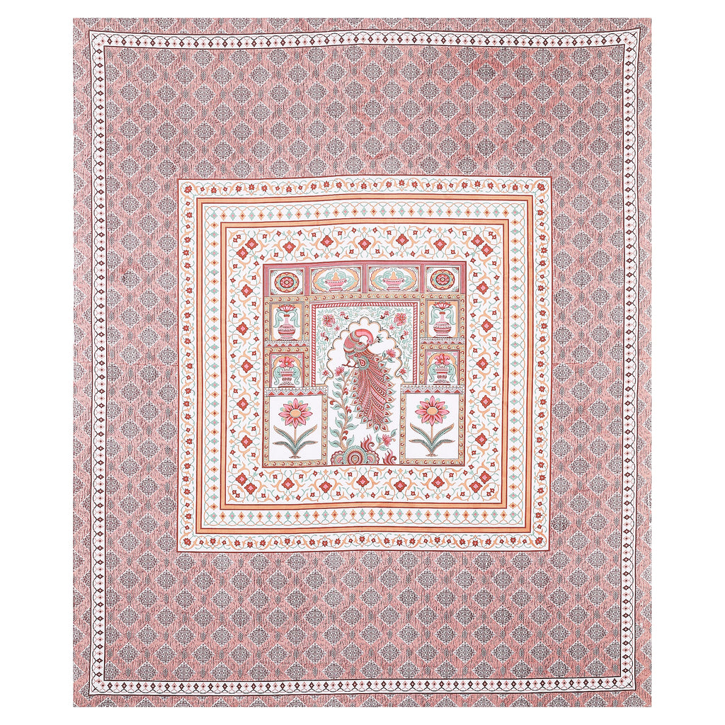 Grace Your Bedroom with Rang Mahal Viscose Double Bedsheet – 90x108 Inches with 2 Pillow Covers