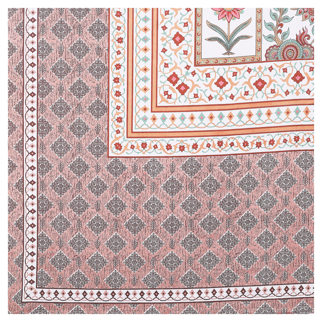 Grace Your Bedroom with Rang Mahal Viscose Double Bedsheet – 90x108 Inches with 2 Pillow Covers