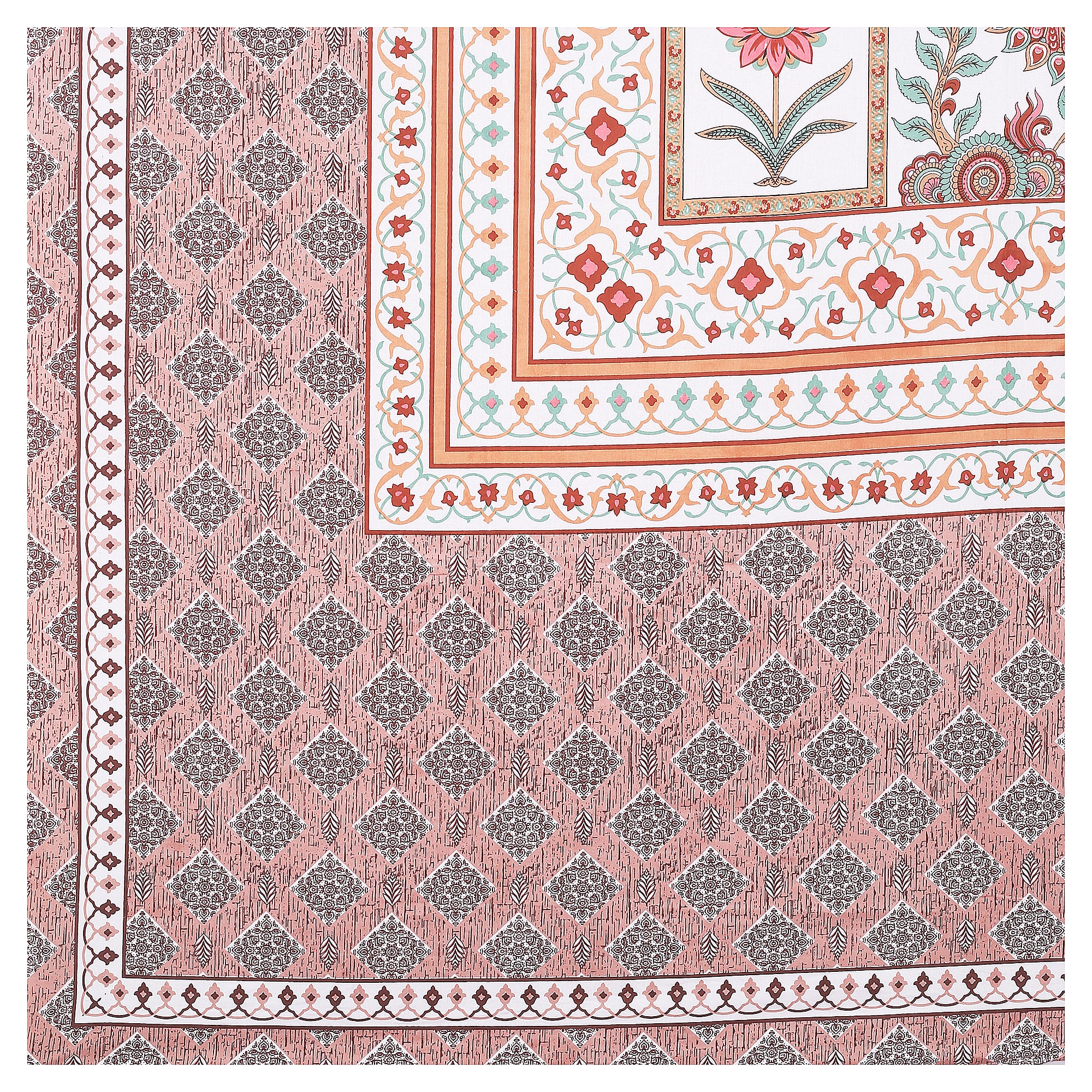 Grace Your Bedroom with Rang Mahal Viscose Double Bedsheet – 90x108 Inches with 2 Pillow Covers