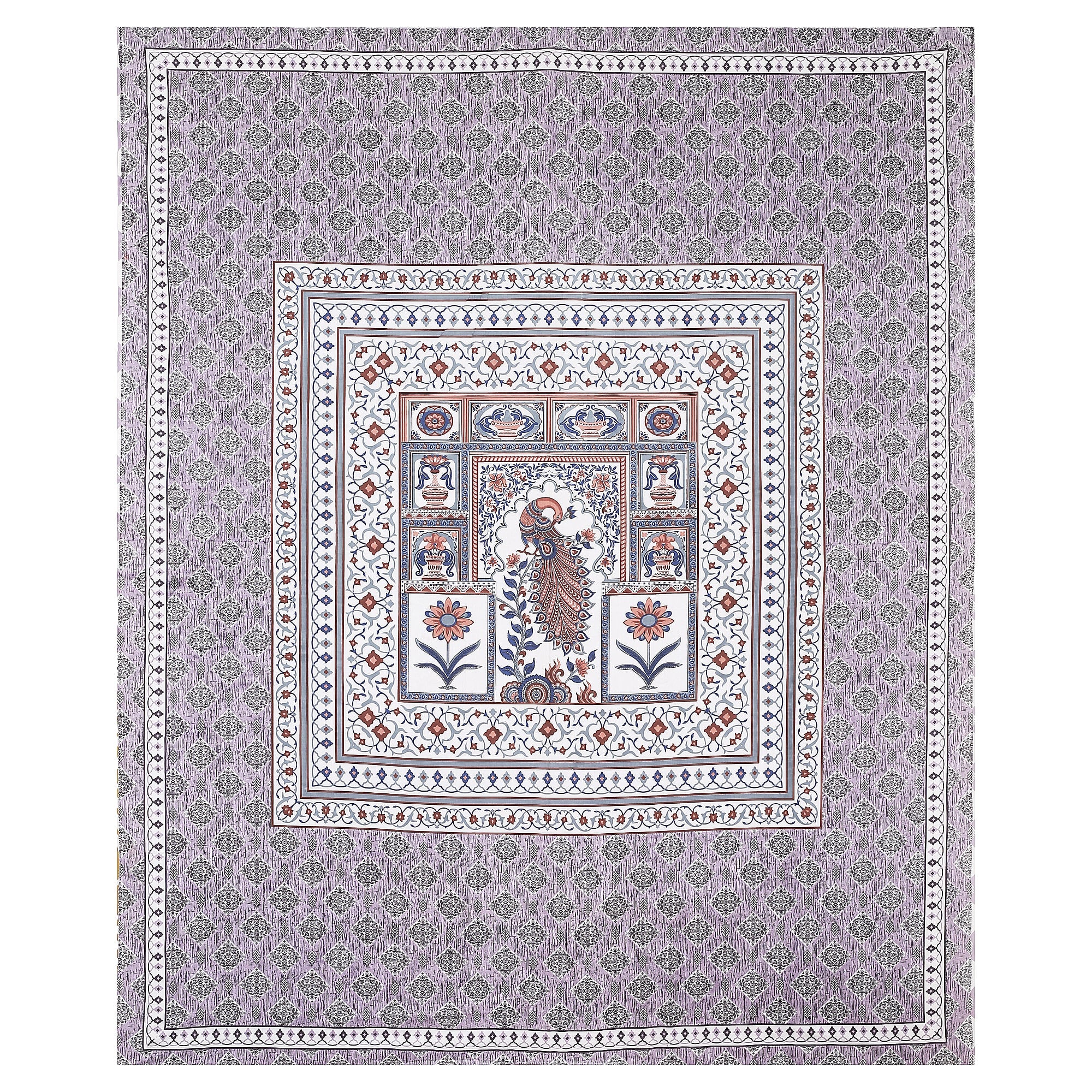 Grace Your Bedroom with Rang Mahal Viscose Double Bedsheet – 90x108 Inches with 2 Pillow Covers