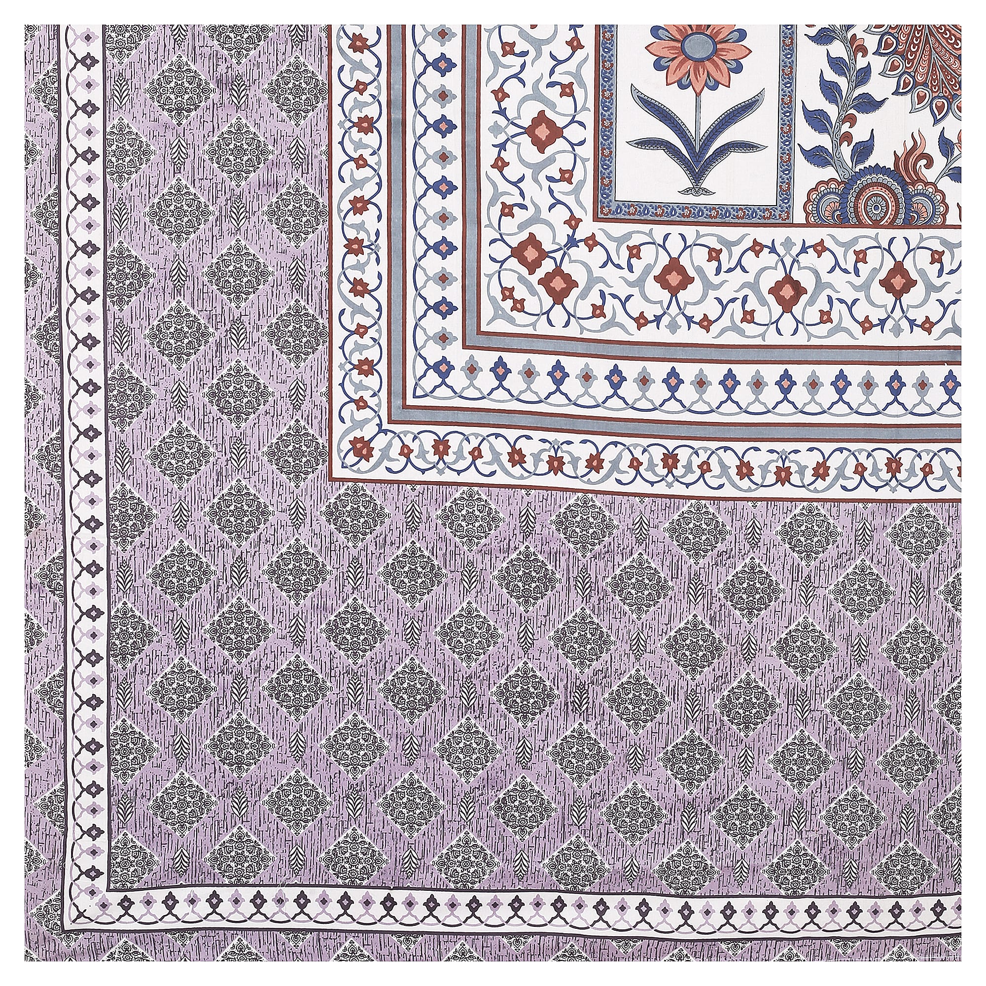 Grace Your Bedroom with Rang Mahal Viscose Double Bedsheet – 90x108 Inches with 2 Pillow Covers