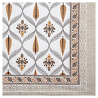 95x108 Viscose Hungama Collection Double Bedsheet with Geometric Floral Patterns & Matching Pillow Covers