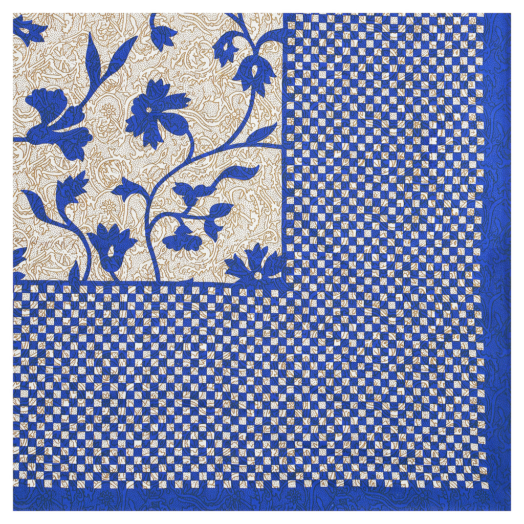 59" Elegant Floral Vine Print 100% Cotton Single Bedsheet with 1 Pillow Cover (60x90)