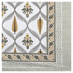 95x108 Viscose Hungama Collection Double Bedsheet with Geometric Floral Patterns & Matching Pillow Covers