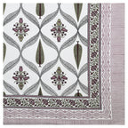 95x108 Viscose Hungama Collection Double Bedsheet with Geometric Floral Patterns & Matching Pillow Covers