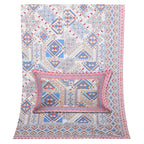 70/100 Artistic Collection 100% Cotton Single Bedsheet with 2 Pillow Covers (70x100)