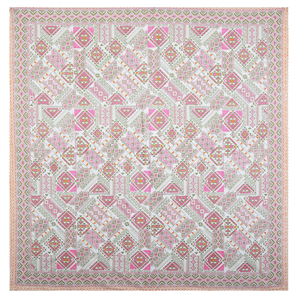 70/100 Artistic Collection 100% Cotton Single Bedsheet with 2 Pillow Covers (70x100)