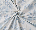 70/100 Elegant Leaf Print Artistic Collection 100% Cotton Single Bedsheet with 2 Pillow Covers (70x100)