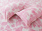 70/100 Elegant Leaf Print Artistic Collection 100% Cotton Single Bedsheet with 2 Pillow Covers (70x100)
