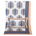 70/100 Royal Tree Motif Artistic Collection 100% Cotton Single Bedsheet with 2 Pillow Covers (70x100)