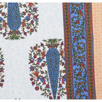 70/100 Royal Tree Motif Artistic Collection 100% Cotton Single Bedsheet with 2 Pillow Covers (70x100)