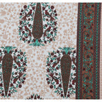 70/100 Royal Tree Motif Artistic Collection 100% Cotton Single Bedsheet with 2 Pillow Covers (70x100)