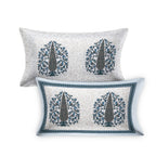 70/100 Royal Tree Motif Artistic Collection 100% Cotton Single Bedsheet with 2 Pillow Covers (70x100)