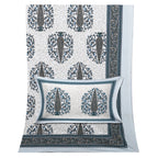 70/100 Royal Tree Motif Artistic Collection 100% Cotton Single Bedsheet with 2 Pillow Covers (70x100)