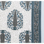 70/100 Royal Tree Motif Artistic Collection 100% Cotton Single Bedsheet with 2 Pillow Covers (70x100)