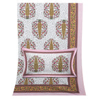 70/100 Royal Tree Motif Artistic Collection 100% Cotton Single Bedsheet with 2 Pillow Covers (70x100)