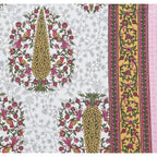 70/100 Royal Tree Motif Artistic Collection 100% Cotton Single Bedsheet with 2 Pillow Covers (70x100)