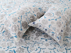 70/100 Floral Harmony Artistic Collection 100% Cotton Single Bedsheet with 2 Pillow Covers (70x100)
