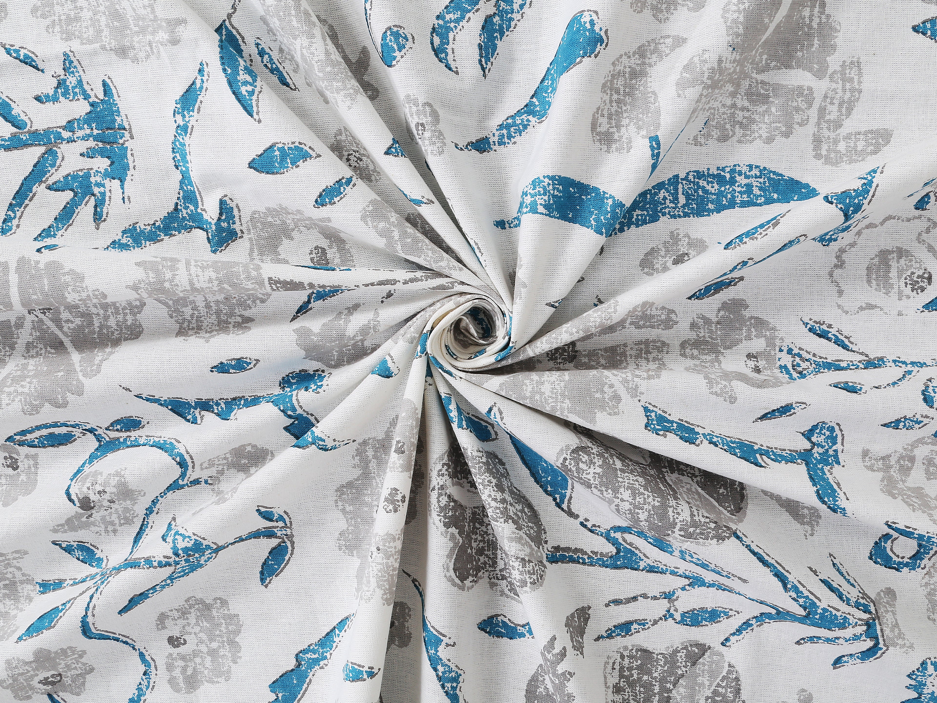 70/100 Floral Harmony Artistic Collection 100% Cotton Single Bedsheet with 2 Pillow Covers (70x100)
