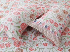 70/100 Floral Harmony Artistic Collection 100% Cotton Single Bedsheet with 2 Pillow Covers (70x100)