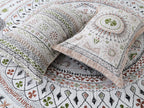70/100 Mandala Charm Artistic Collection 100% Cotton Single Bedsheet with 2 Pillow Covers (70x100)