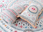 70/100 Mandala Charm Artistic Collection 100% Cotton Single Bedsheet with 2 Pillow Covers (70x100)