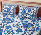 70/100 Artistic Collection Premium Cotton Single Bedsheet with 2 Pillow Covers (70x100)