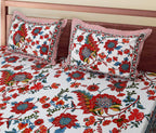 70/100 Artistic Collection Premium Cotton Single Bedsheet with 2 Pillow Covers (70x100)