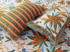 Artistic Collection Floral Print Cotton Bedsheet with 2 Pillow Covers | Premium 70x100 Inches