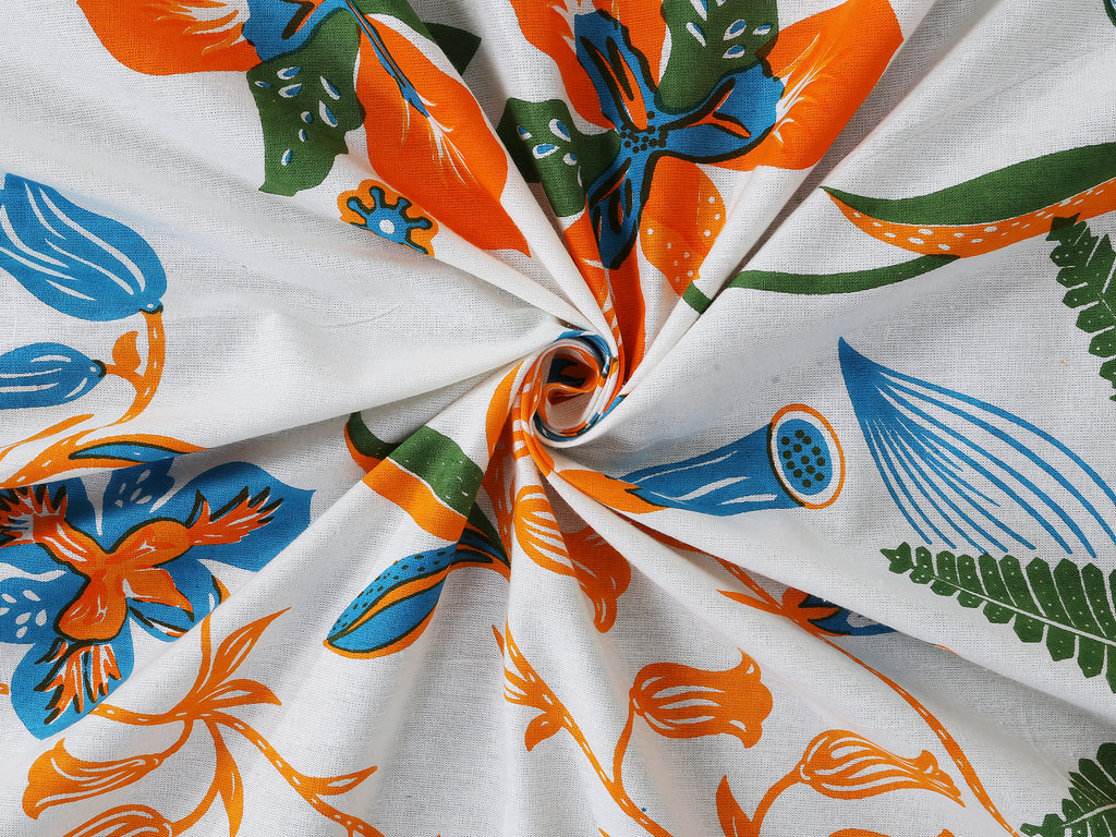 Artistic Collection Floral Print Cotton Bedsheet with 2 Pillow Covers | Premium 70x100 Inches