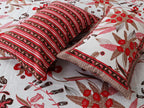 Artistic Collection Floral Print Cotton Bedsheet with 2 Pillow Covers | Premium 70x100 Inches