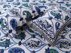 Artistic Collection Paisley Pattern Cotton Single Bedsheet with 2 Pillow Covers | Premium 70x100 Inches