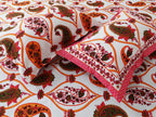 Artistic Collection Paisley Pattern Cotton Single Bedsheet with 2 Pillow Covers | Premium 70x100 Inches