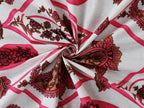 Artistic Collection Paisley Pattern Cotton Single Bedsheet with 2 Pillow Covers | Premium 70x100 Inches